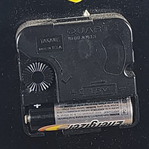 Ingraham USA Vintage Blue Gold Rose Etched Glass Quartz Analog Mantle Wall Clock - Picture 12 of 16